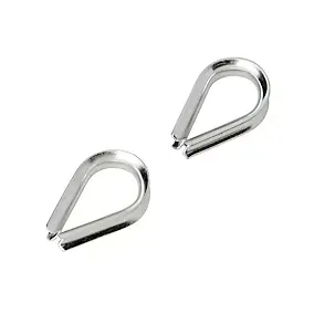 Cosse-coeur inox pour câble Ø. 4 mm vendue par 2