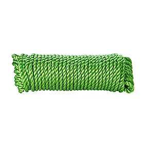 Corde torsadée en polypropylène verte DIALL ø8 mm, 25 m