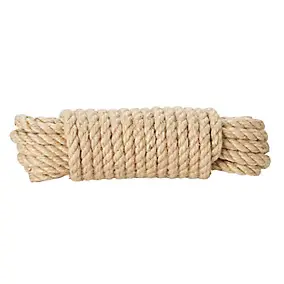 Corde torsadée en jute DIALL ø14 mm, 10 m