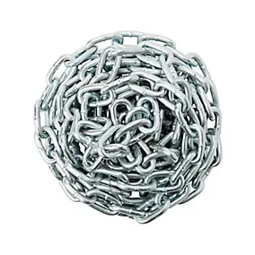 Chaîne droite en acier Diall ø4 mm, 2.5 m