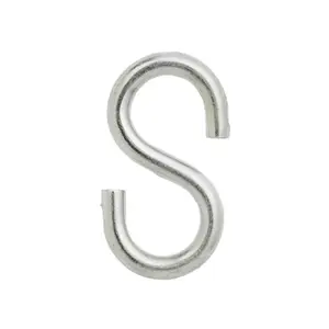 Crochet en S acier 45 mm Diall vendu par 4 pièces