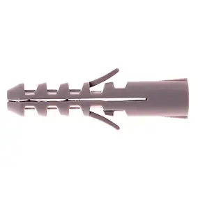100 chevilles Polypropylène pour murs pleins Ø12x60mm