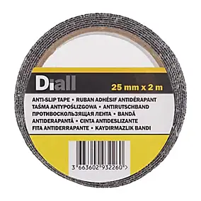 Adhésif antidérapant Diall noir, 2 m x 25 mm