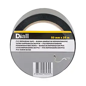 Bande de réparation PVC noire, 50 mm x 25 m