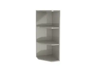 Rangement mural d'angle taupe Imandra L.34 x H.90 x P.36 cm