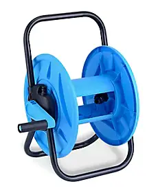 Dévidoir portable vide capacité 45m bleu et noir