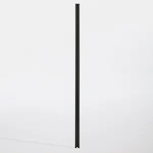 Poteau galva gris foncé "Neva" - H. 2,40 m Section : 70 mm x 70 mm