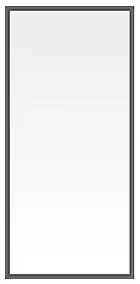 Panneau Acrylique Transparent Neva L.179 x H.88 cm avec cadre aluminium anthracite