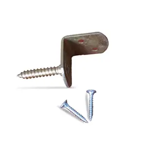 Lot de 4 équerres pour panneau bois - Ep : 1,8 mm