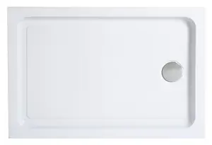 Receveur de douche rectangulaire 100 x 80 cm acrylique