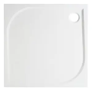 Receveur de douche carré extraplat 90 x 90 cm en résine