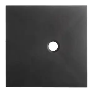 Receveur de douche carré en résine minéral extraplat 90 x 90 cm