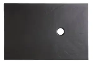 Receveur de douche rectangulaire en résine minéral extraplat 120 x 80 cm