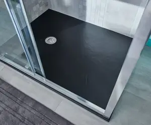 Receveur de douche en résine minérale extraplat PIRO 120 x 90 cm
