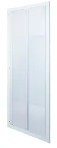 Porte de douche pliante 2 volets "Onega" l.80 cm en verre aspect dépoli