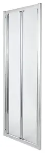 Porte de douche pliante "Onega" 2 volets l. 90 cm en verre transparent