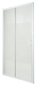 Porte de douche coulissante 2 volets "Onega" l. 120 cm en verre aspect dépoli