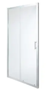 Porte de douche coulissante 2 volets "Onega" l. 100 cm en verre transparent