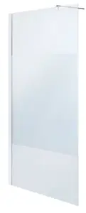 Paroi de douche à l'italienne Walk-In "Onega" l.90 en verre aspect dépoli
