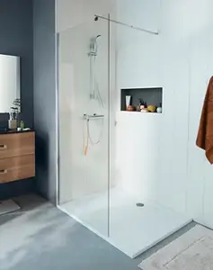 Paroi de douche à l'italienne Walk-In "Onega" l.90 cm en verre transparent