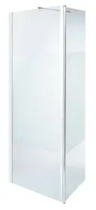 Paroi de douche à l'italienne Walk-In + retour "Onega" l.125 cm en verre aspect dépoli