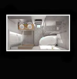 Accès d'angle rectangulaire "Beloya" l.120 cm en verre transparent