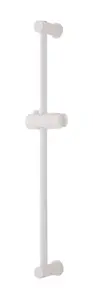 Barre de douche ajustable - Blanc - L. 64,5 cm x Ø 20mm