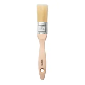 Pinceau plat manche en bois - 30 mm