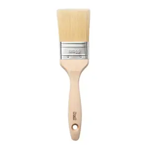 Pinceau plat manche en bois - 60 mm