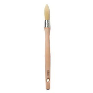 Pinceau rond à rechampir 18 mm manche en bois