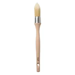 Pinceau rond à rechampir 25 mm manche en bois