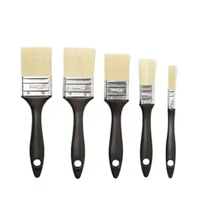 Lot de 5 pinceaux plats polyvalents en poils synthétique