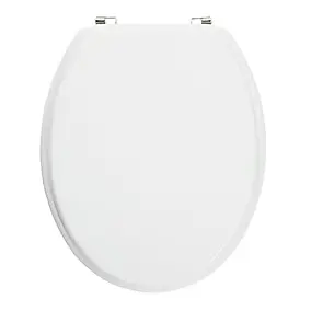 Abattant WC Palmi blanc en bois moulé GoodHome