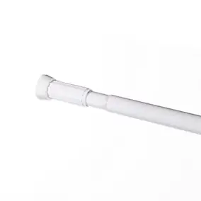 Barre de rideau de douche droite 110/200 cm, blanc, Cooke & Lewis Nira