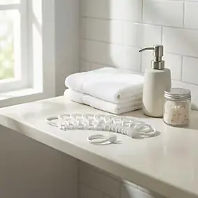 12 anneaux de douche à clipser blanc Cooke & Lewis Nira