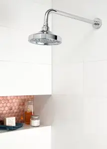 Bras de douche rond en abs - L. 45 cm
