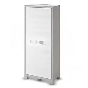 Armoire haute blanc Major 4 tablettes L. 80 x H. 182 x P. 44 cm