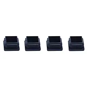 Embout en plastique Diall 22 x 22 mm x 4, noir