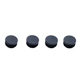 Embout en plastique Diall 22/23 mm x 4, noir