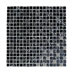 Mosaïque Milaino 30 x 30 cm Colours noir