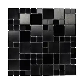 Mosaïque noir 30 x 30 cm Tourino Colours