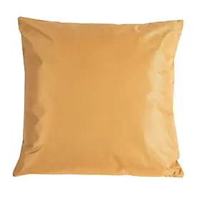 Coussin d'extérieur carré imperméable jaune L.45 x l.45cm Deco&co
