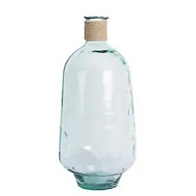 Vase décoratif style dame-jeanne en verre transparent Ø.60 cm Deko&Co