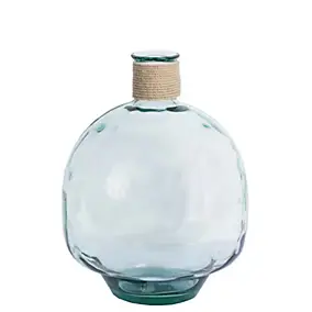 Vase décoratif style dame-jeanne rond en verre transparent Ø.40 cm Deko&Co