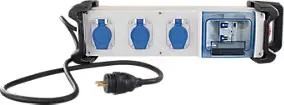Coffret de chantier monophasé 3 prises 2P+T 16A 230V - Eurohm