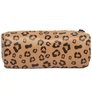 Trousse scolaire ronde Tan Leopard