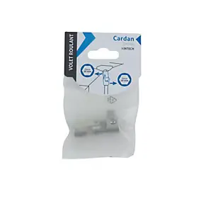 Cardan pour liaison sortie de caisson et tige de manivelle 10mm chrome Acbat