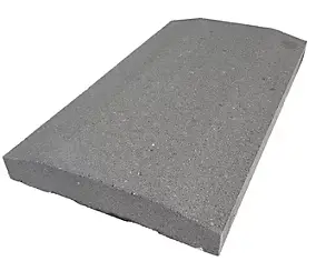 Couvre mur gris 28 x 50 x 5 cm en Béton
