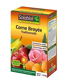 Corne broyée fertilisante traditionnelle 1,5kg Solabiol