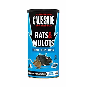 Appâts anti-nuisibles rats et mulots 600g